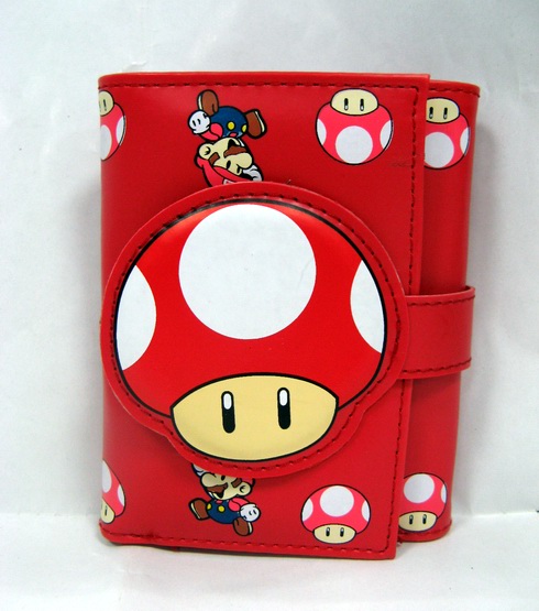 SUPER MARIO Mushroom Wallet / Red / Free Shipping