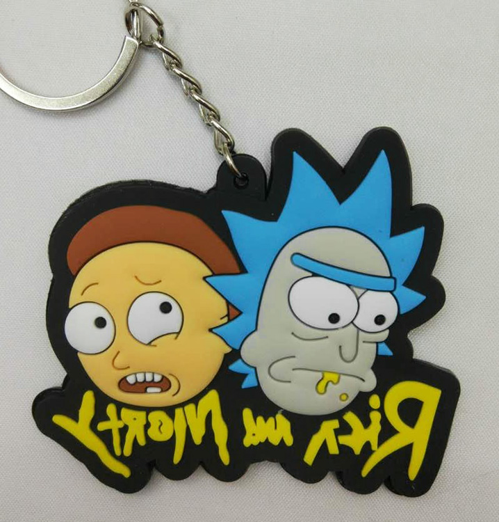 rick and morty keychain plush
