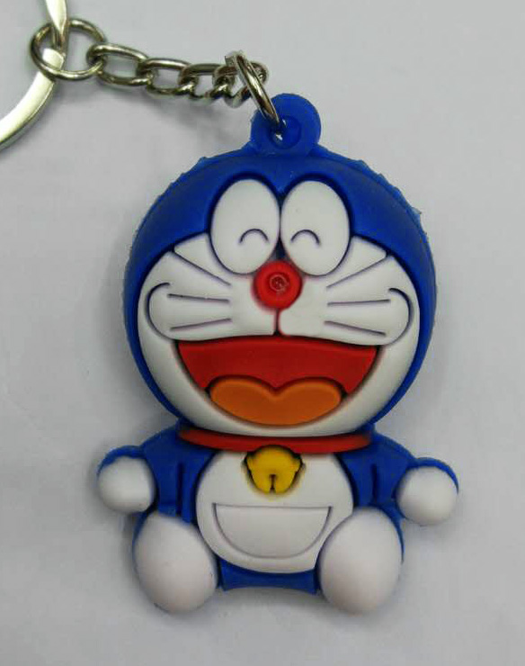 doraemon plush keychain