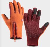Autumn Winter Fleece Lined Warm Sports Gloves - ANGL6003