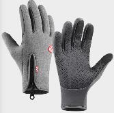 Autumn Winter Fleece Lined Warm Sports Gloves - ANGL6006