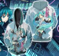 Miku Hatsune Hoodies Cosplay Coat Costume - MHCS9201