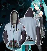 Miku Hatsune Hoodies Cosplay Coat Costume - MHCS9203