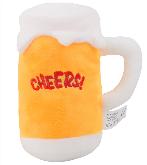 Dog Toy Squeaky Plush Pet Beer Bottle Beer Mug - DTPL0805