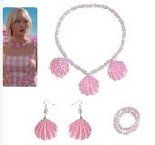 Halloween Barbie Cosplay Necklace Earring Set - BANL0801