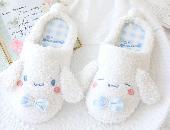 Cartoon Shoes Plush Fluffy Couple Slippers - CISH0601