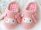 Cartoon Shoes Plush Fluffy Couple Slippers - MMSH0601