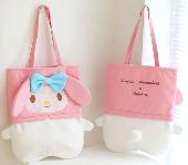 Cartoon Canvas Shoulder Bag Shopping Tote - MMBG0907